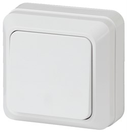 Intro Выключатель Quadro 2Э-101-01 одноклавишный 10А-250В, IP20, ОУ, без монтажной пластины, белый Б0053899 - фото 76709