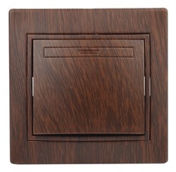 Intro 1-101-10 Выключатель, 10А-250В, IP20, СУ, Plano, венге (10/200/2400) Б0030032 - фото 76718