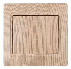 Intro 1-101-11 Выключатель, 10А-250В, IP20, СУ, Plano, сосна (10/200/2400) Б0030033 - фото 76719