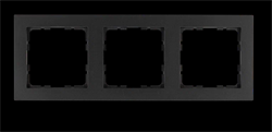 Jasmart Рамка G-Classic  3-постовая, цвет Антрацит G1003B - фото 76779