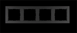 Jasmart Рамка G-Classic  4-постовая, цвет Антрацит G1004B - фото 76780