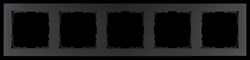 Jasmart Рамка G-Classic  5-постовая, цвет Антрацит G1005B - фото 76781