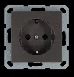 Jasmart Розетка SHUKO© с защитными шторками 16A 250V~ 2P+T, цвет Мокко G5501Z - фото 76812