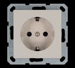 Jasmart Розетка SHUKO© с защитными шторками 16A 250V~ 2P+T, цвет Тауп G5501T - фото 76820