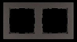 Jasmart Рамка G-Classic  2-постовая, цвет Мокко G1002Z - фото 76825