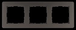 Jasmart Рамка G-Flex 3-постовая, цвет Мокко G1103Z - фото 76831