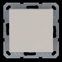 Jasmart Выключатель одноклавишный перекрестный 10A 250V~ с накладкой, цвет Тауп G3013T - фото 76840