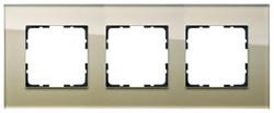 Jasmart Рамка 3-постовая, стекло  Champagne Gold G1003GG - фото 76874
