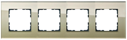 Jasmart Рамка 4-постовая, стекло  Champagne Gold G1004GG - фото 76876