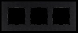 Jasmart Рамка 3-постовая, алюминий Black G1003AB - фото 76882