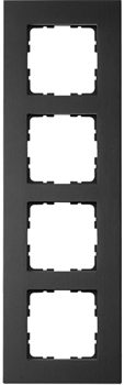 Jasmart Рамка 4-постовая, алюминий Black G1004AB - фото 76883