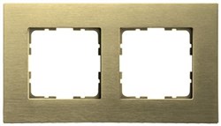 Jasmart Рамка 2-постовая, алюминий Champagne Gold G1002AG - фото 76887