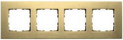 Jasmart Рамка 4-постовая, алюминий Champagne Gold G1004AG - фото 76891