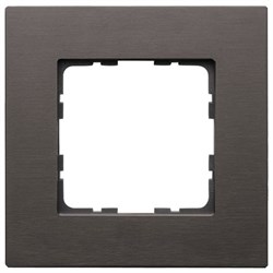 Jasmart Рамка 1-постовая, алюминий Brown G1001AZ - фото 76893