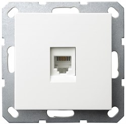 Jasmart G Белый глянцевый Розетка RJ45 G6105W - фото 76958