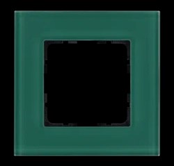 Jasmart Рамка 1-постовая, стекло цвет Лазурный G1001GJ - фото 76976