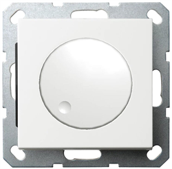 Jasmart Универсальный диммер 3-500 Вт, Led 3-250Вт, HV - 500Вт, с накладкой, цвет белый G4012W-500RV - фото 76977