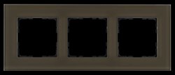 Jasmart Рамка 3-постовая, стекло цвет Каперсовый G1003GT - фото 76987