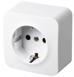 Jasmart FS Белый Розетка 1-ая со шт, накладного монтажа, 16AX 250V~ FS5501W - фото 76999