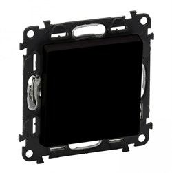 Legrand Valena Life Black переключатель промежуточный 10АХ 250В. С лицевой панелью. Винтовые зажимы, антрацит. 756317 - фото 77104