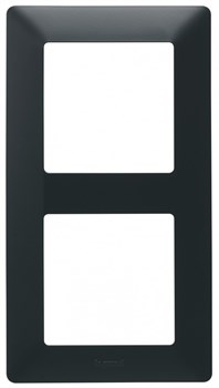 Legrand Valena Life Black рамка антрацит 2-постовая универсальная 754252 - фото 77106
