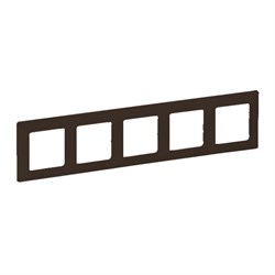 Legrand Valena Life Black рамка антрацит 5-постовая универсальная 754255 - фото 77109