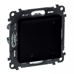 Legrand Valena Life Black светорегулятор кнопочный универсальный 400Вт без нейтрали. С лицевой панелью, антрацит. 756382 - фото 77112