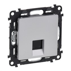 Legrand Valena Life алюминий розетка комп(RJ45) 1-ая 5 кат UTP 753640 - фото 77126