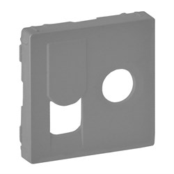 Legrand Valena Life алюминий накладка розетки TV-RJ45 754832 - фото 77143