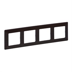 Legrand Valena Life тёмное дерево рамка 4-ая 754174 - фото 77235