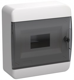 IEK TEKFOR Корпус пласт. ЩРН-П-8 IP41 черн. прозр. дверь TF5-KP12-N-08-41-K01-K03 - фото 77323