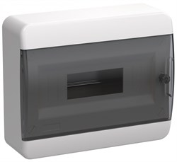 IEK TEKFOR Корпус пласт. ЩРН-П-12 IP41 черн. прозр. дверь TF5-KP12-N-12-41-K01-K03 - фото 77324