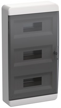 IEK TEKFOR Корпус пласт. ЩРН-П-36 IP41 черн. прозр. дверь TF5-KP12-N-36-41-K01-K03 - фото 77372