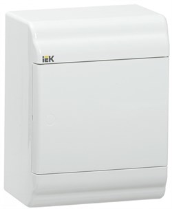 IEK PRIME Корпус пластиковый навесной ЩРН-П-4 белый/белая дверь IP41 MKP82-N-04-WD-41-20 - фото 77382