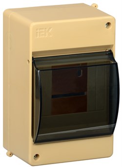 IEK KREPTA 3 Корпус пластиковый  КМПн 2/4 IP30 выкл сосна откр.монтаж MKP42-N-04-30-12-S - фото 77385