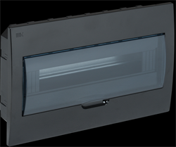 IEK KREPTA 3 Корпус пластиковый ЩРВ-П-18 IP41 черный скрыт.монтаж MKP12-V-18-41-K02 - фото 77417