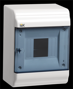 IEK PRIME Корпус пластиковый навесной ЩРН-П-4 белый IP41 MKP82-N-04-41-20 - фото 77423