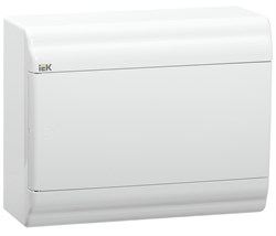 IEK PRIME Корпус пластиковый навесной ЩРН-П-9 белый/белая дверь IP41 MKP82-N-09-WD-41-20 - фото 77442