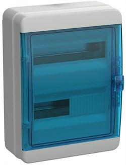 IEK TEKFOR Корпус пласт. КМПн-24 IP65 син. прозр. дверь TF5-KP72-N-24-65-K03-K07 - фото 77459