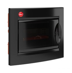 DKC Щиток встраиваемый 8 мод.,IP 41 ,черный 82508 - фото 77557