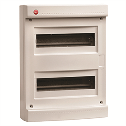 DKC Щиток настен.без двер.24мод.,IP40,сер.,с усил. клем.блок.2х87308 83724 - фото 77560