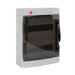 DKC Щиток настенный с дверцей 24 мод.,IP65, серый, с клеммным блоком 63А RB24W6TGD - фото 77562