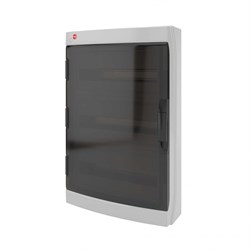 DKC Щиток настенный с дверцей 54 мод.,IP65, серый, с клеммным блоком 63А RB54W6TGD - фото 77565