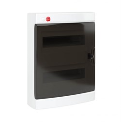DKC Щиток настен.с двер.24мод.,IP41,бел.,с клем.блок.2х87508 и замком 84924 - фото 77594