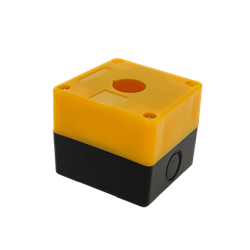 EKF PROxima Корпус КП101 пластиковый 1 кнопка желтый cpb-101-o - фото 77738