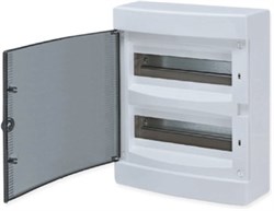 EKF Щит распределительный навесной "Unix" прозрачная дверь 2х12 модулей IP40 EKF PROxima ux-2x12-n - фото 77767