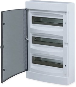 EKF Щит распределительный навесной "Unix" прозрачная дверь 3х12 модулей IP40 EKF PROxima ux-3x12-n - фото 77768