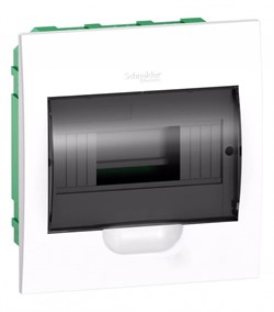 Systeme Electric EASY 9 Корпус встраиваемый с прозрачной дверью 1ряд/8мод, IP40, IK07,63А, 2 клеммы EZ9E108S2FRU - фото 77857