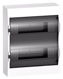 Systeme Electric EASY 9 Корпус навесной с прозрачной дверью 2ряд/24мод, IP40, IK07, 63А, 2 клеммы EZ9E212S2SRU - фото 77870