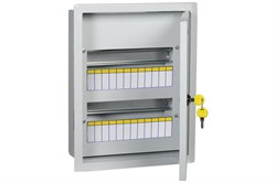 IEK TITAN 3 Корпус металлический ЩРв-24 (395х310х120мм) IP31 MKM14-V-24-30-T - фото 78081